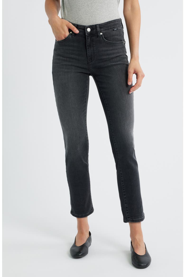 Kathleen Mid Waist Slim Boyfriend Jeans, Alternate, color, SMOKE BRUSHED FEATHER BLUE