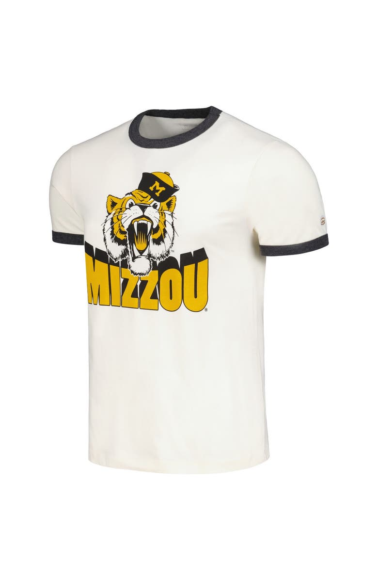 HOMEFIELD Men's Homefield Cream Missouri Tigers Mountains Ringer T-Shirt, Alternate, color,
