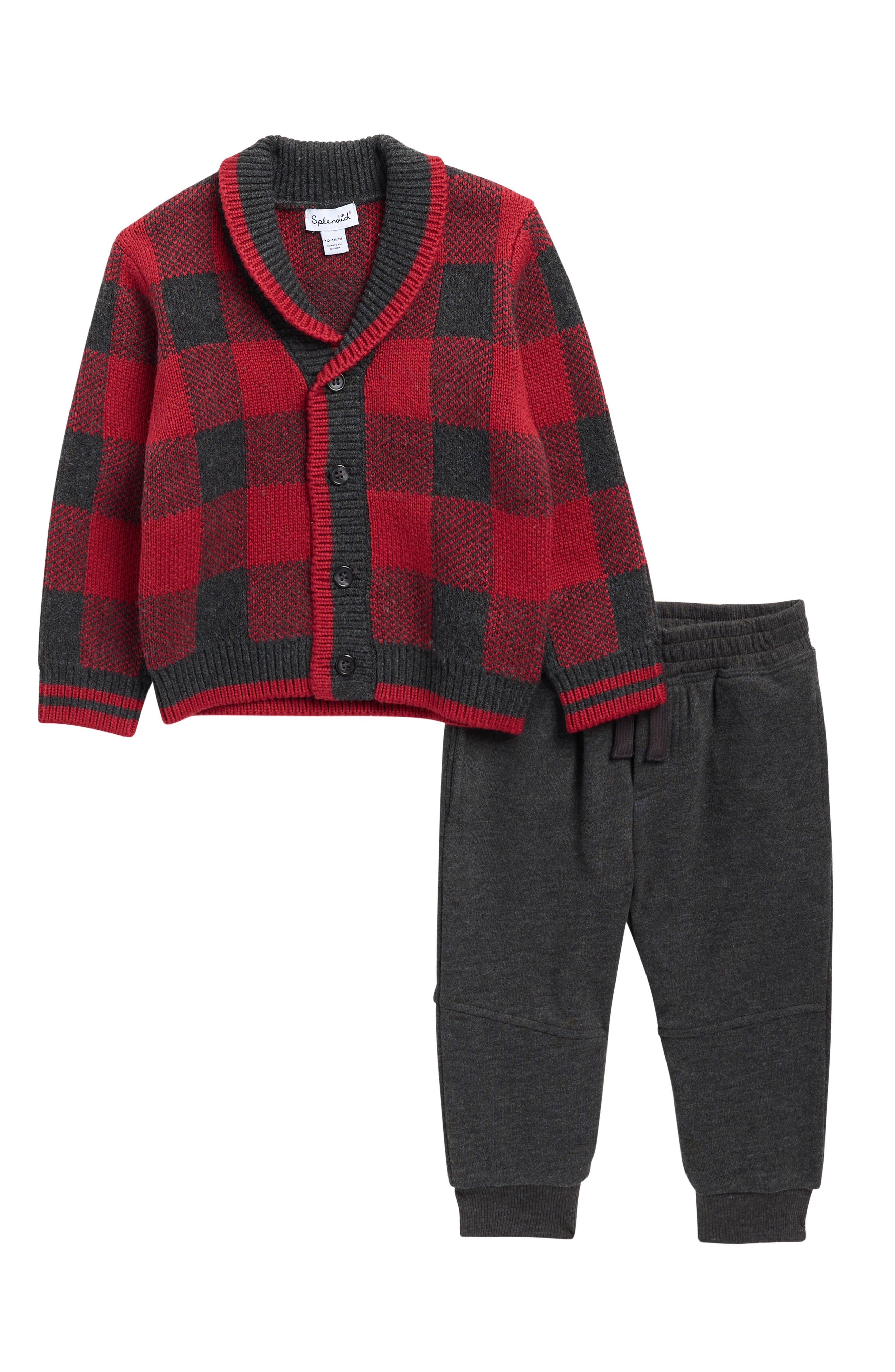 Splendid Grandpa Cardigan & Joggers Set