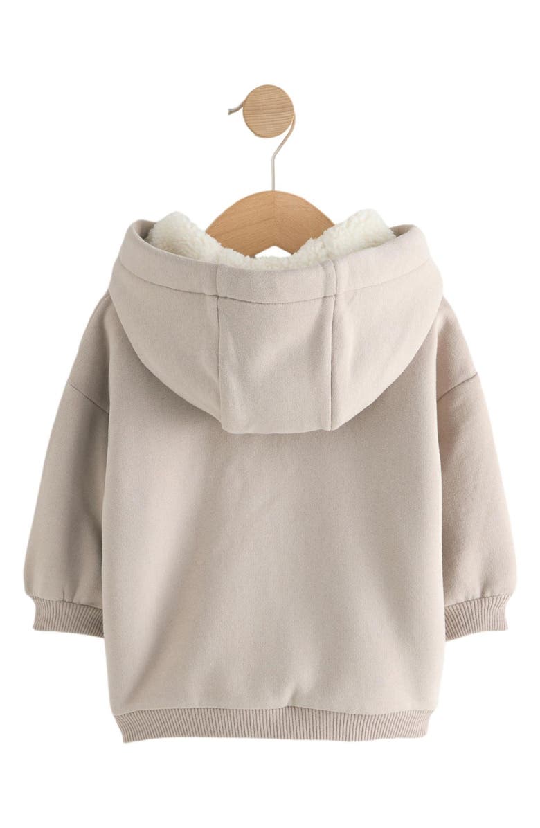 NEXT Kids' Emblem Front Zip Hoodie, Alternate, color, Neutral