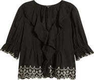 Madewell Ruffle Puff Sleeve Top