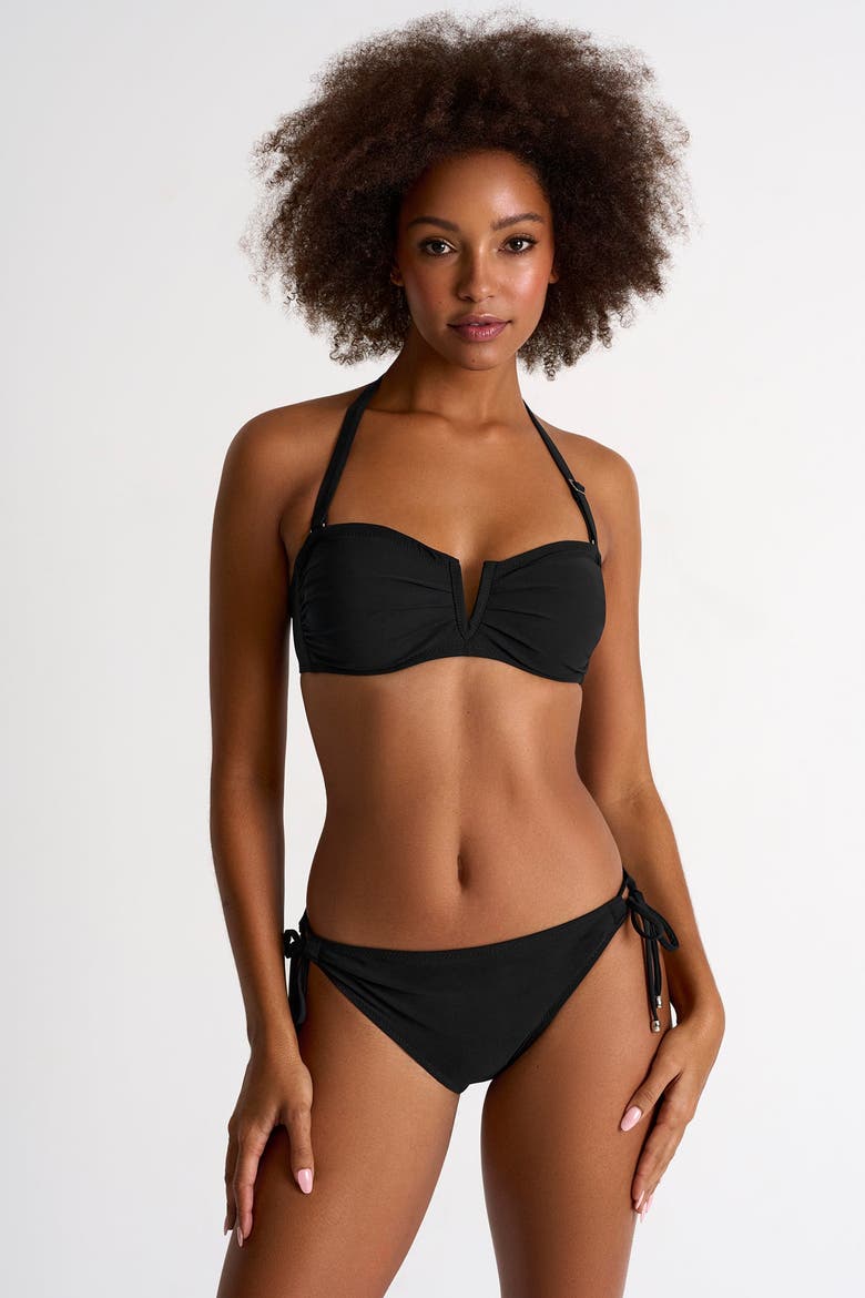 Classic Bandeau Bikini Top, Alternate, color, Black