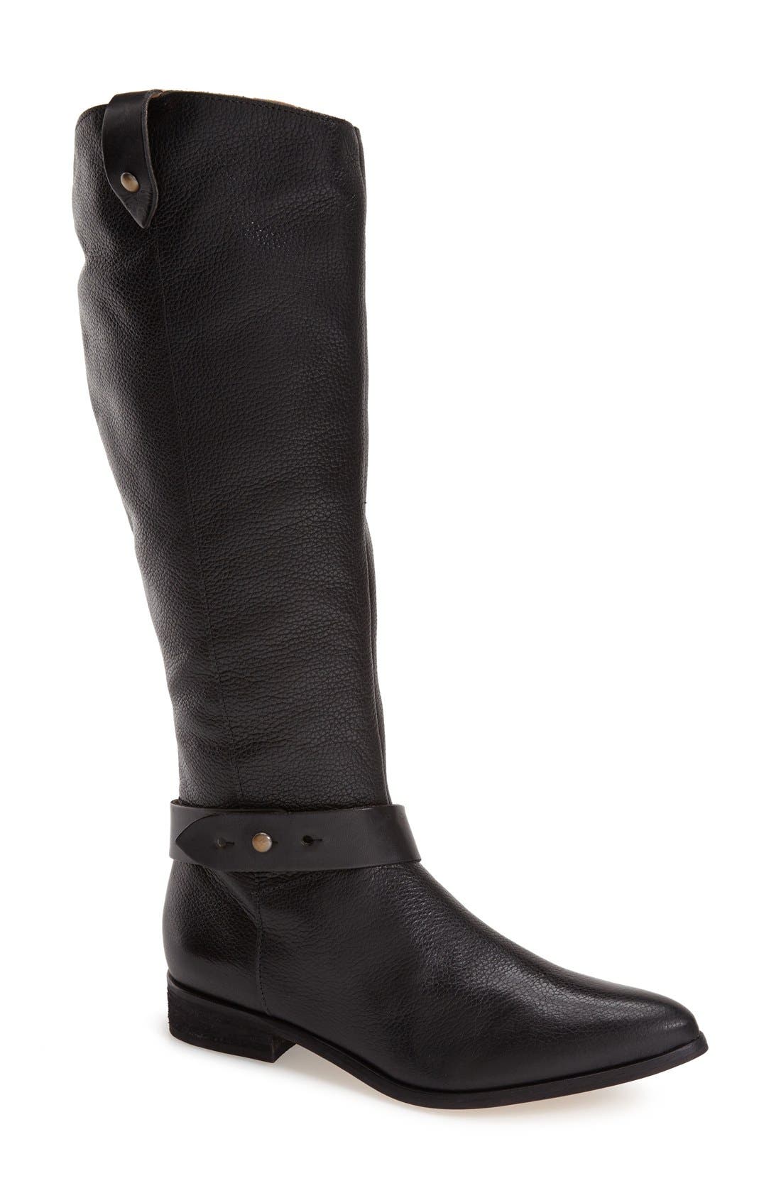 'Dynamic' Riding Boot, Main, color, BLACK
