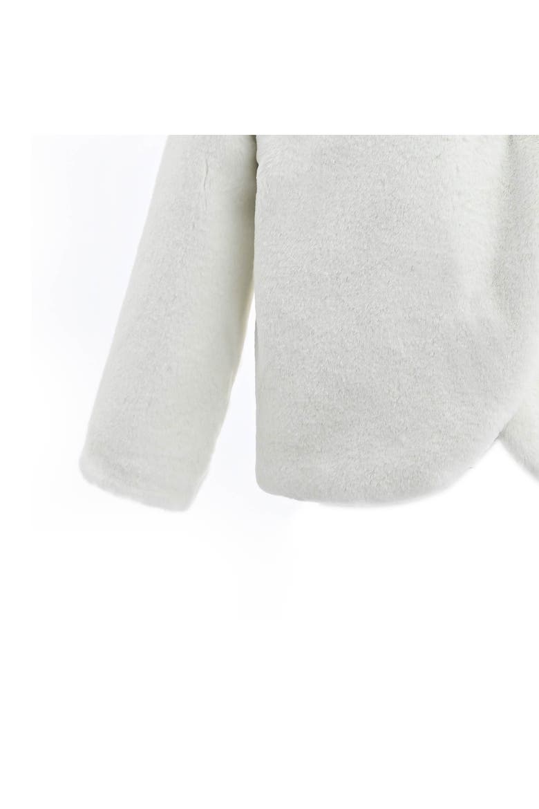 Auzelia Plush Asymmetrical Coat, Alternate, color, Ivory