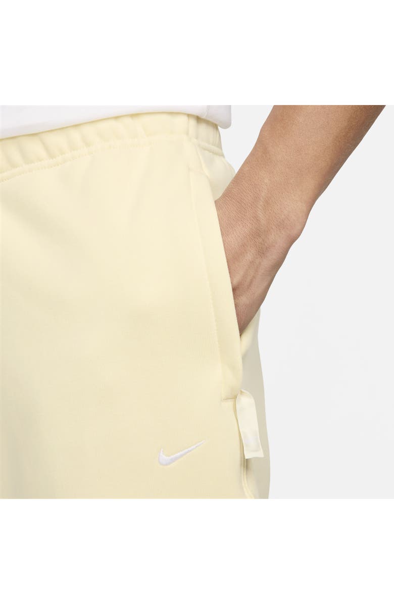 Nike Solo Swoosh Fleece Sweatpants, Alternate, color, Alabaster/ White