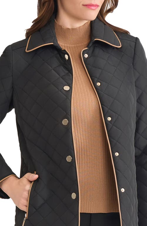 Jones New York Quilted Jacket In Gray