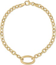 Bony Levy 14K Gold Oval Line Bracelet