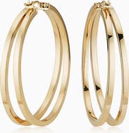 Oradina 14K Yellow Gold Hudson Large Hoops