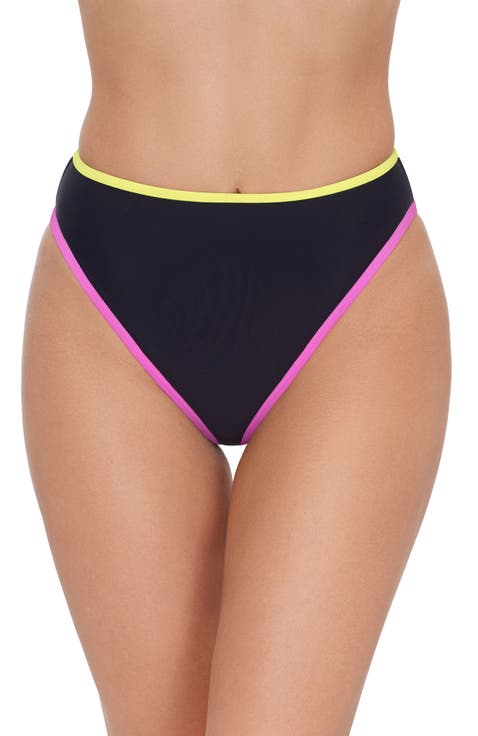 Cheeky High Leg High Waist Bikini Bottom