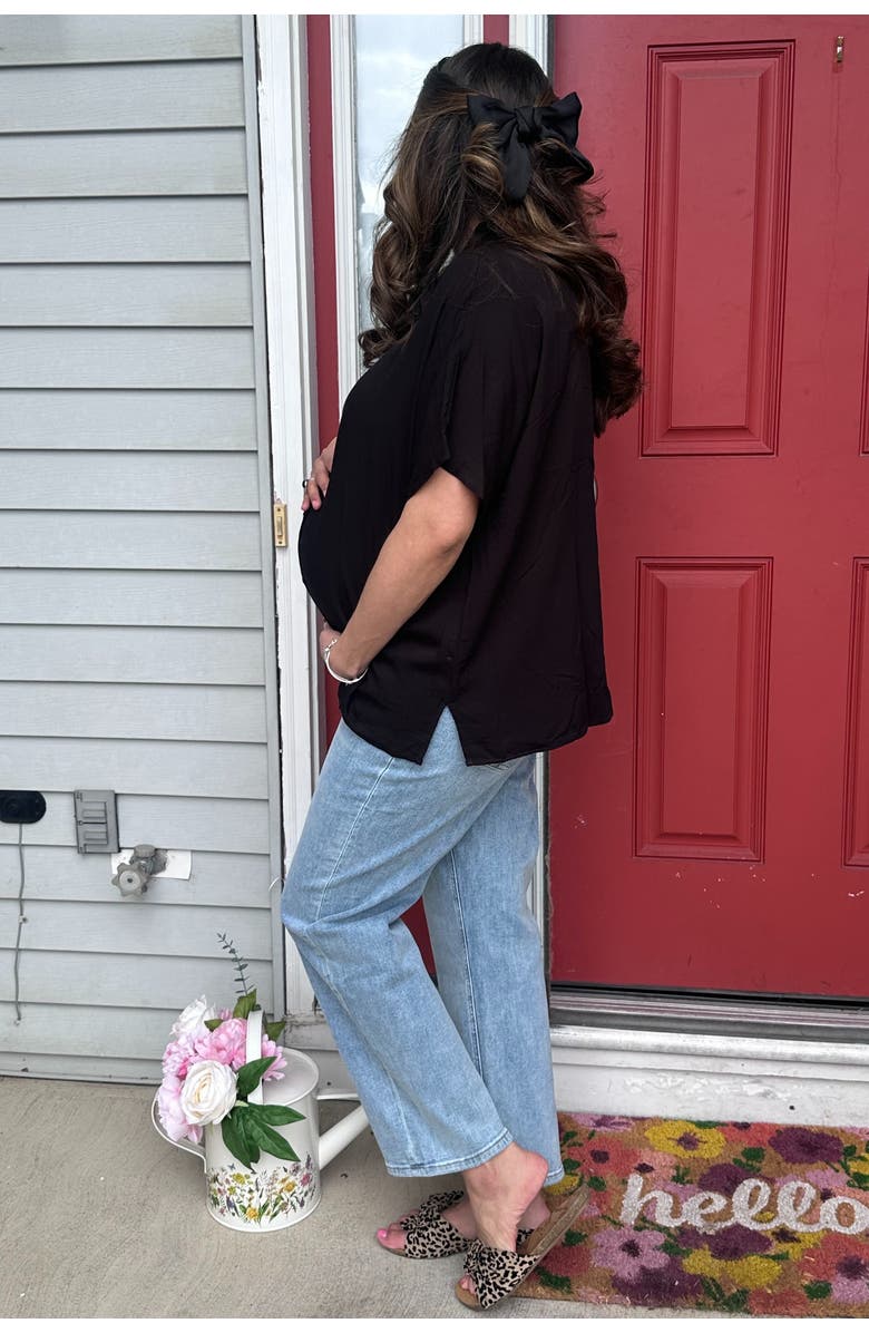 PinkBlush Straight Leg Ankle Maternity Jeans, Alternate, color, Blue