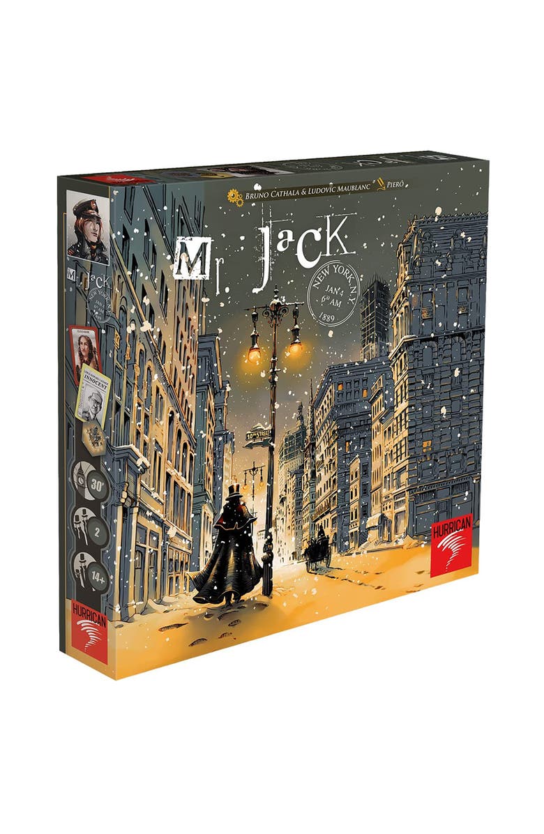Hurrican Mr. Jack New York Tactical Detective Board Game, Ages 14+, 2 Players, 30 Min, Main, color, Multicolored