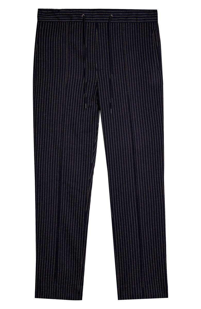 Topman Peanut Pinstripe Jogger Pants, Alternate, color, 