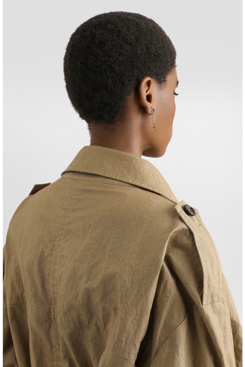 Cotton Blend Trench Coat, Alternate, color, M0453 DARK SAND