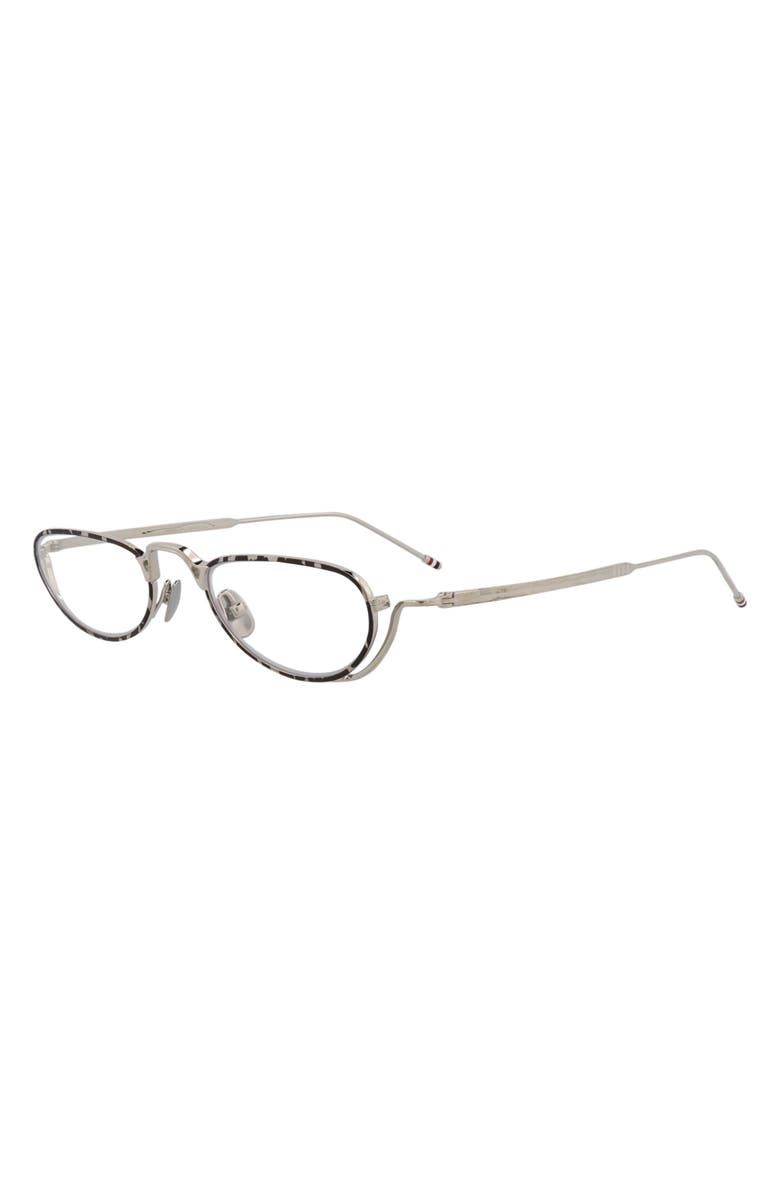 Thom Browne Novelty 50mm Oval Optical Glasses, Main, color,