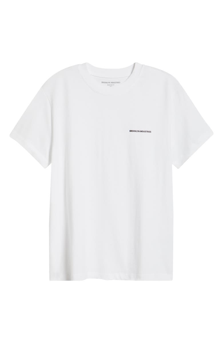 Brooklyn Industries Logo Detail Cotton T-Shirt, Alternate, color, White