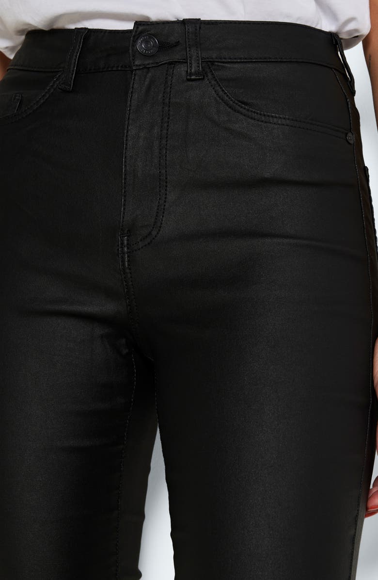 Noisy may Sallie Coated Flare Pants, Alternate, color, 