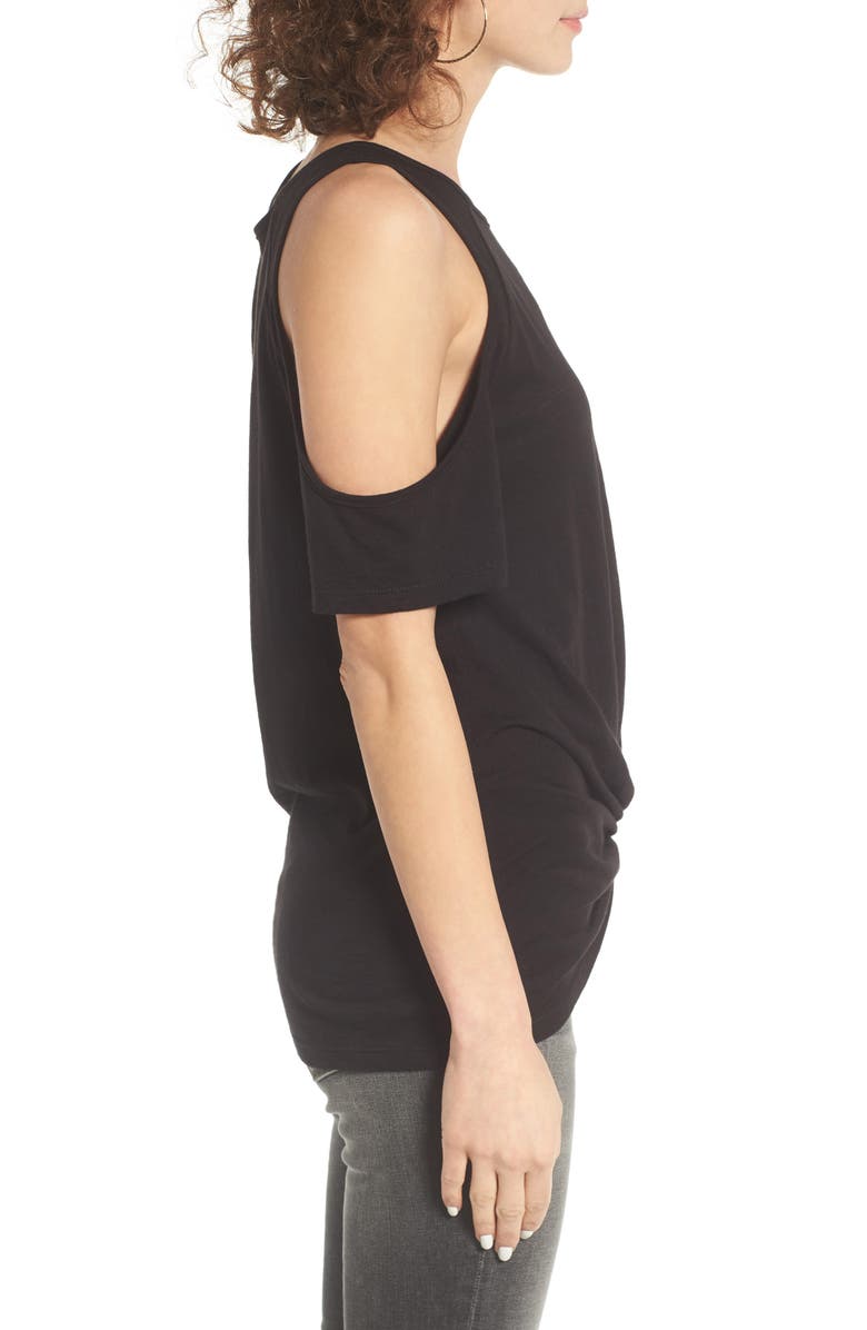BP. Twist Front Cold Shoulder Tee, Alternate, color, 