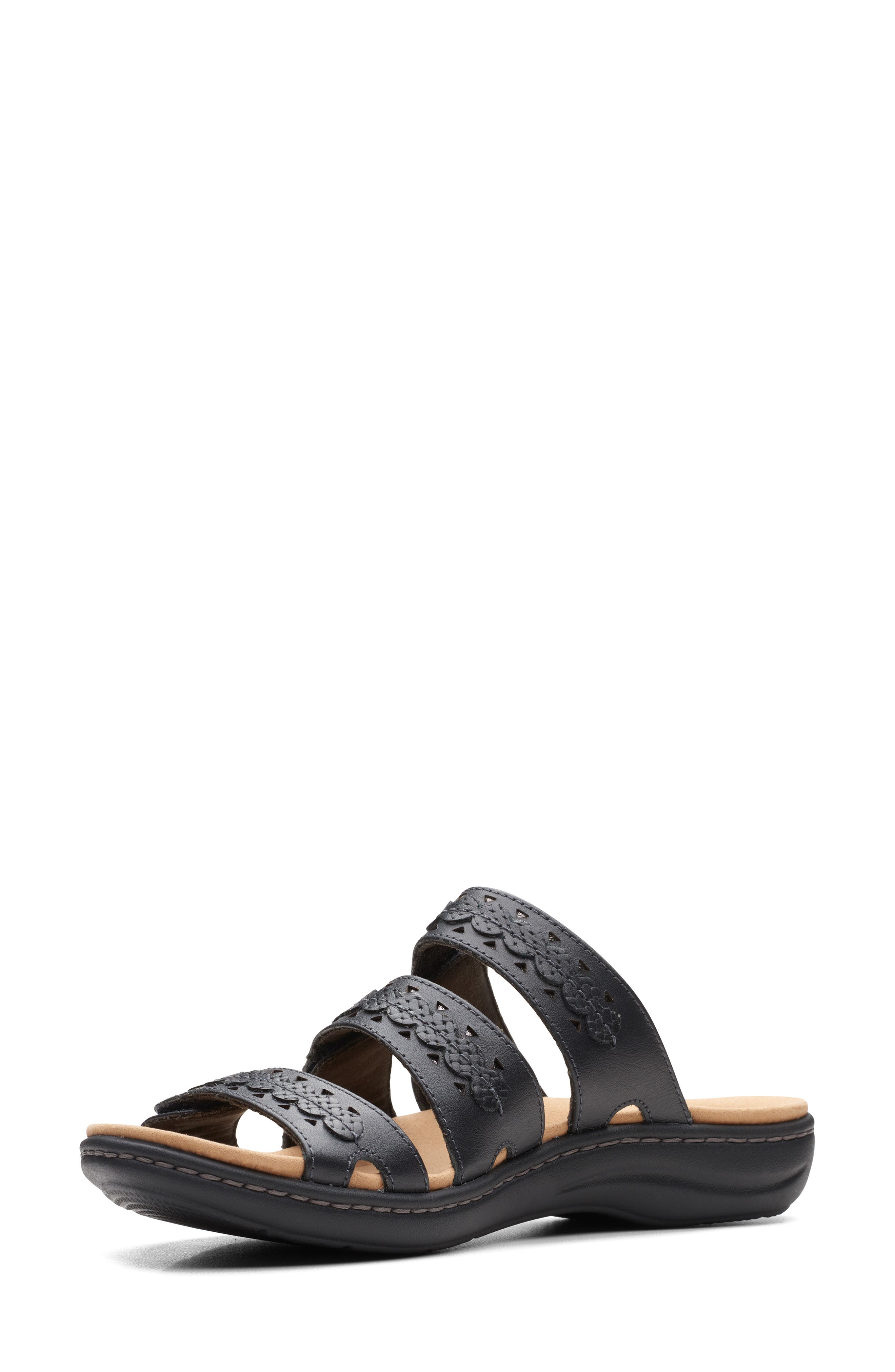 Clarks<sup>®</sup> Laurieann Cove Leather Sandal, Alternate, color, 