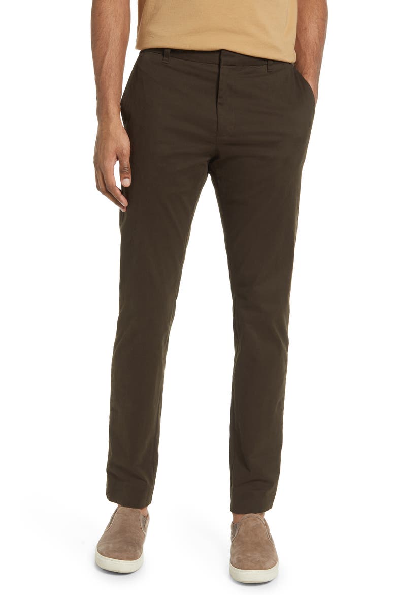 Griffith Lightweight Chinos, Main, color, TRAIL GREEN