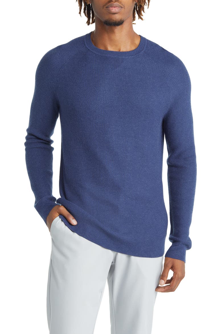 Cassady Crewneck Sweater, Main, color, MEDIEVAL BLUE HEATHER