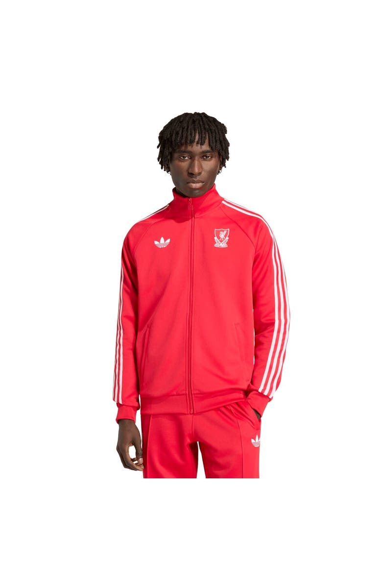 Men's adidas Originals  Red Liverpool Culturewear Full-Zip Track Jacket, Main, color, Red