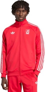 adidas Originals Men's adidas Originals Red Liverpool Culturewear Full-Zip Track Jacket