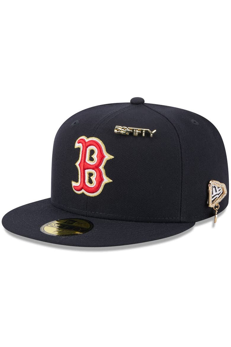 Men's New Era  Navy Boston Red Sox 2025 59FIFTY Day 59FIFTY Fitted Hat with Pins, Alternate, color, Navy