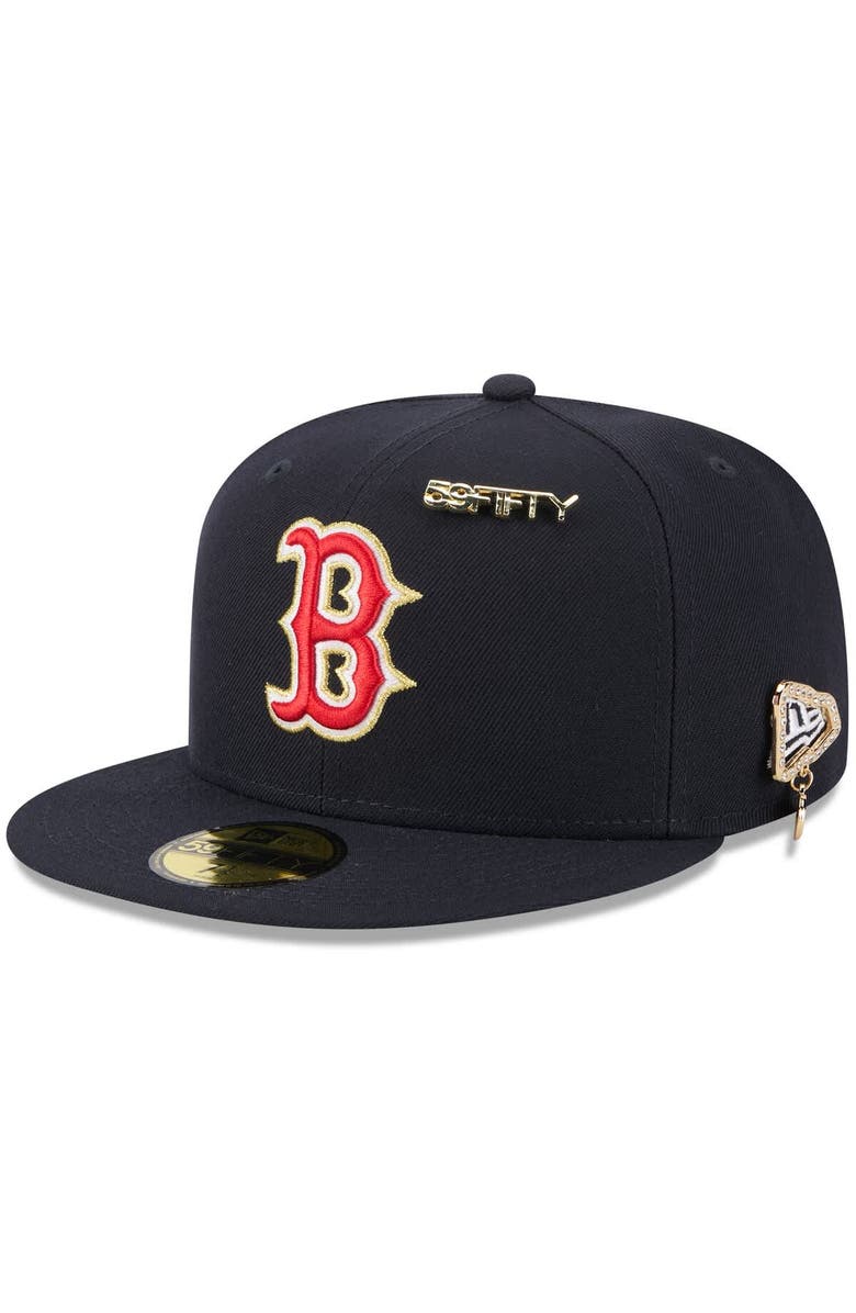 New Era Men's New Era Navy Boston Red Sox 2025 59FIFTY Day 59FIFTY Fitted Hat with Pins, Alternate, color, Navy
