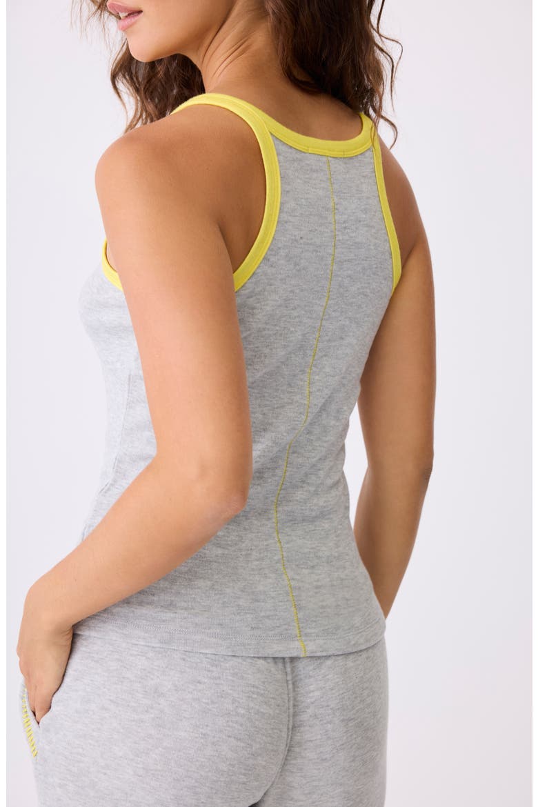 Electric Vibes Pajama Tank, Alternate, color, HEATHER GREY