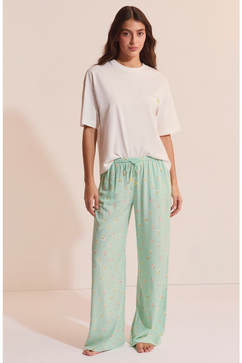 Baya Fruit Print Sleep Pants, Alternate, color, NILE GREEN