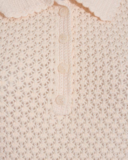 Draper James Sweater Polo With Scalloped Collar