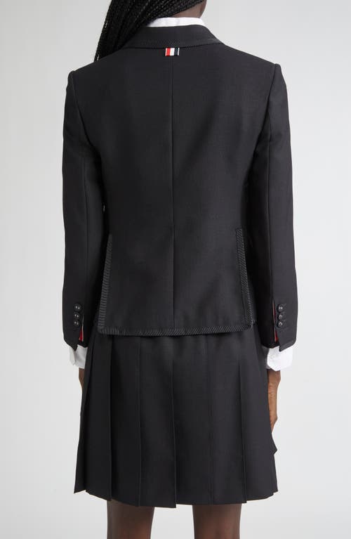 Thom Browne High Armhole Wool Fresco Sport Coat