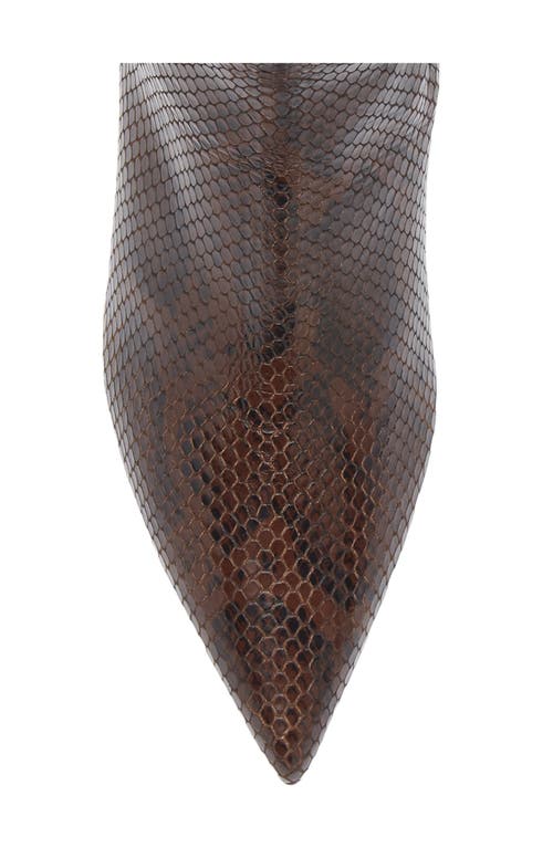 Aeyde Sofie Pointed Toe Kitten Heel Bootie In Brown