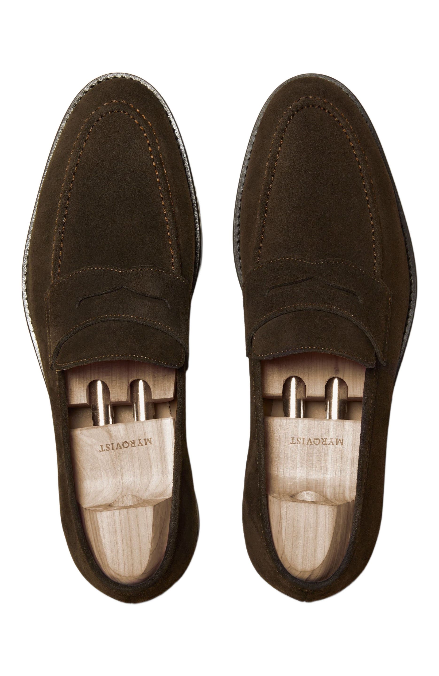 Myrqvist Smögen II Penny Loafers, Alternate, color, Dark Brown