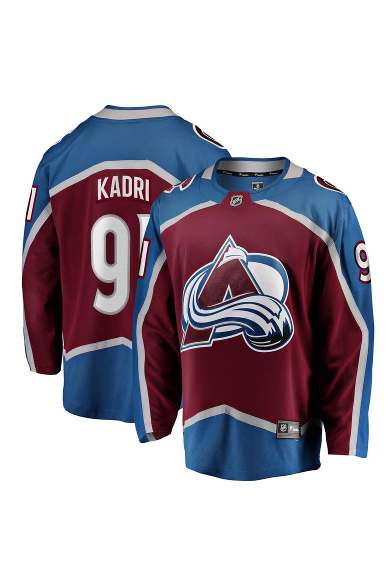 Men's Fanatics Nazem Kadri Burgundy Colorado Avalanche Home Breakaway Jersey, Main, color, Burgundy