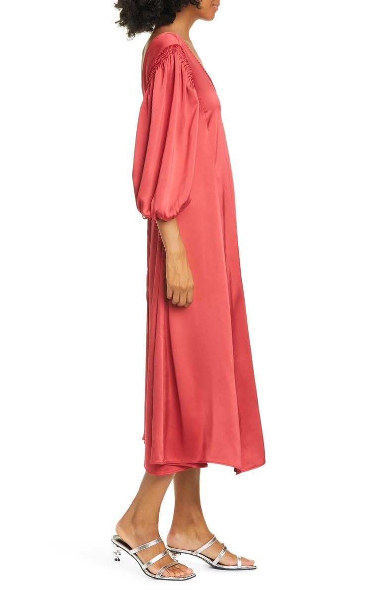 Stine Goya Marlen Satin Midi Dress, Alternate, color, 