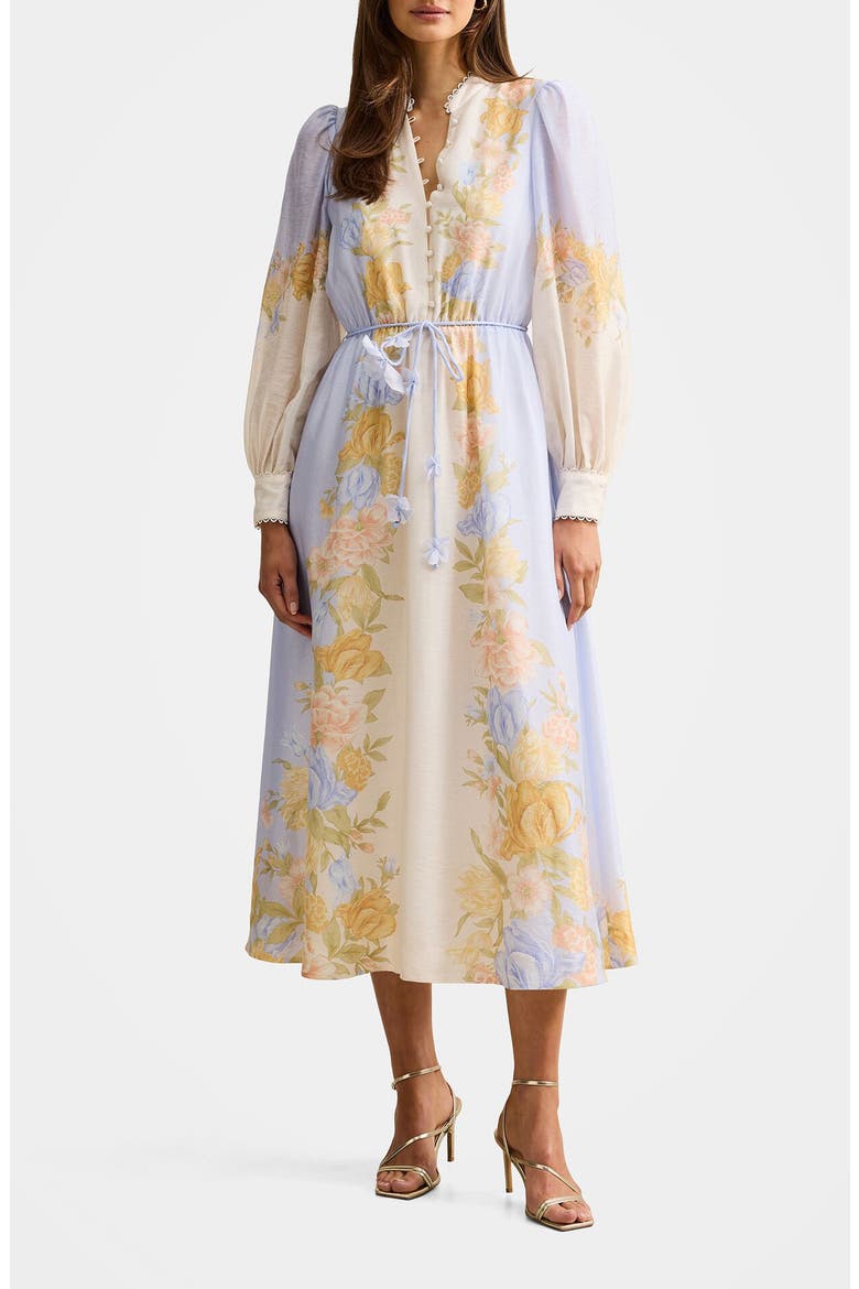 courtney placed floral long sleeve dress Courtney Placed Floral Long Sleeve Dress (Women)