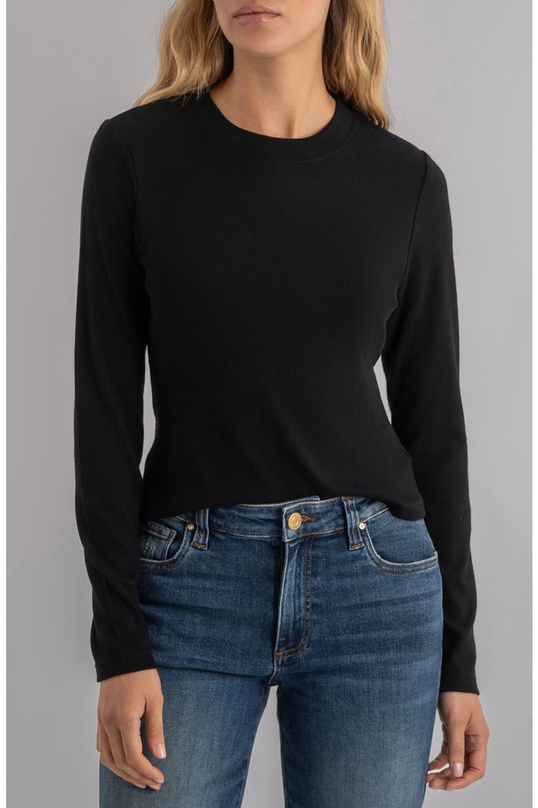 Noelie Rib Top, Main, color, BLACK