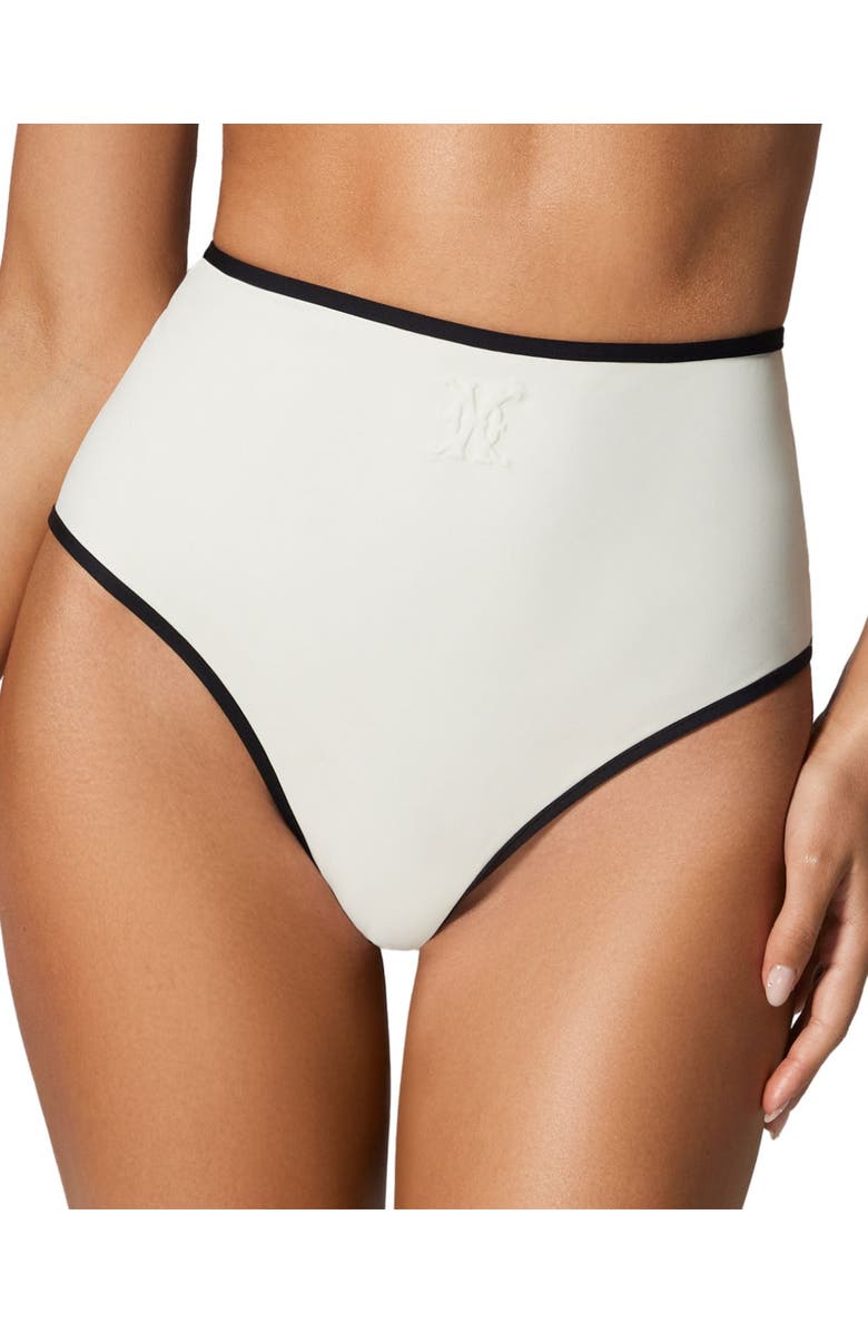 Kiki de Montparnasse Contraste HW Bikini Bottom, Main, color, Ecru/Black