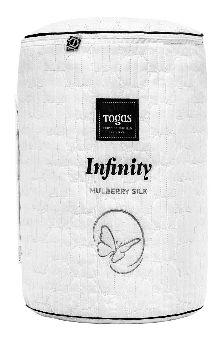 Togas Infinity Mulberry silk comforter, Alternate, color, White