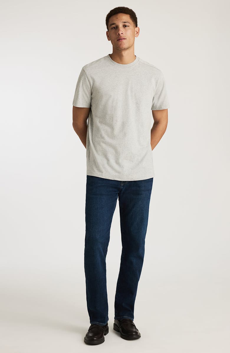 Mavi Jeans Light Grey Mélange Cotton Crewneck T-Shirt, Alternate, color, Grey Melange
