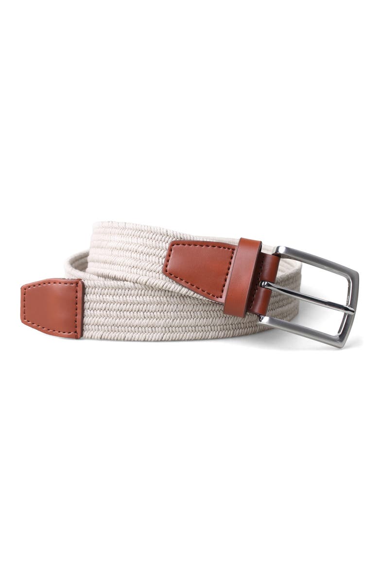 Stretch Braided Belt, Main, color, BEIGE