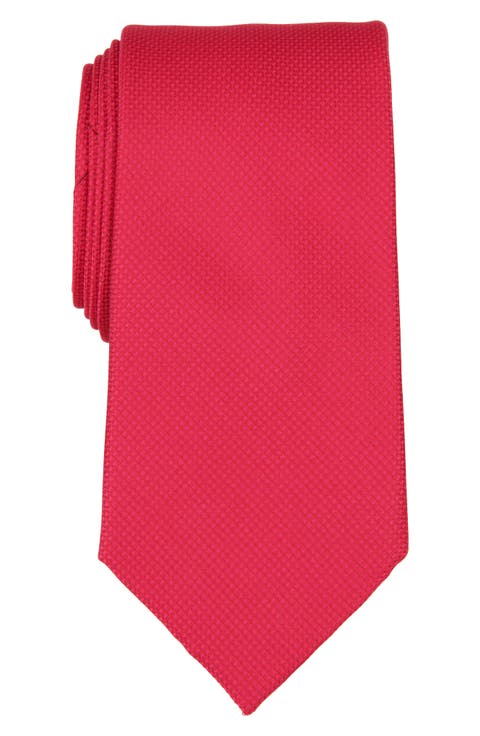 Textured Solid Silk Blend Tie