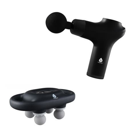 Percussion Powerhouse 9-Speed Professional & 3-Speed Portable Massage Gun Set