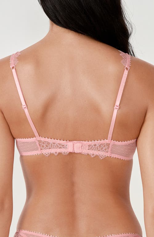 Etam Allusion Classique Underwire Balconette Bra In Pink