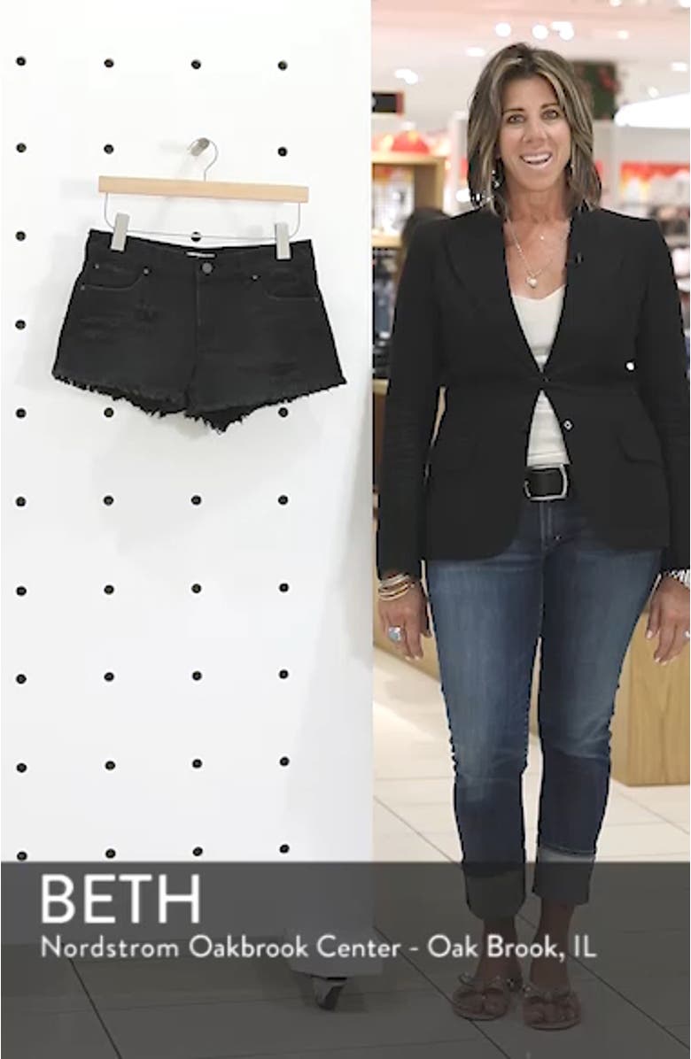 Fray Hem Denim Shorts, sales video thumbnail