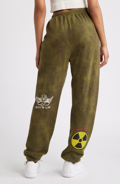 Boys Lie Don't Test Me Terry Natural Kimmy Sweatpants
