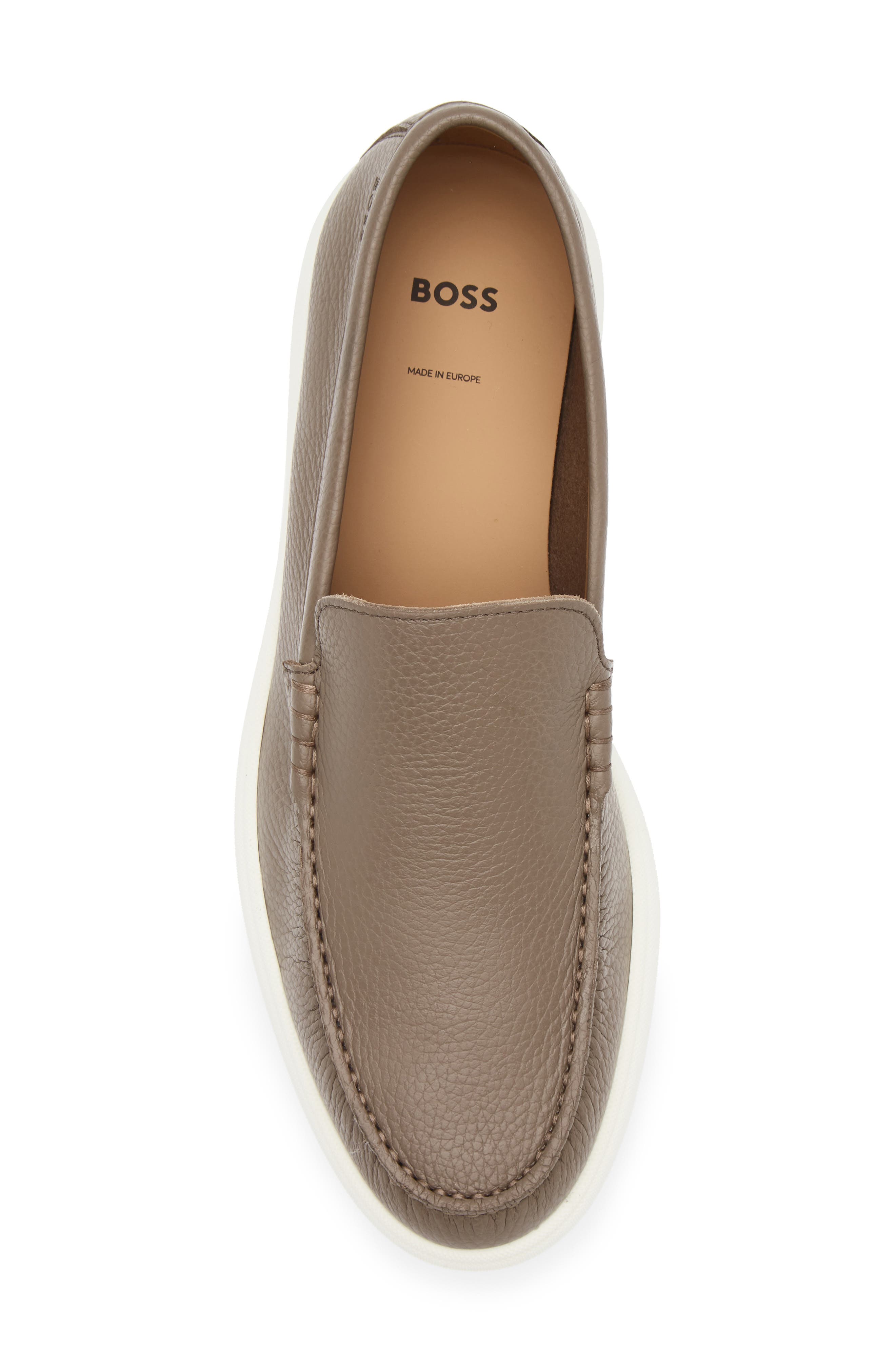 BOSS Sienne Moc Toe Loafer, Alternate, color, Medium Beige