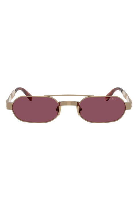 52mm Oval Sunglasses