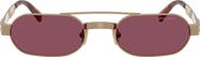 Miu Miu 52mm Oval Sunglasses